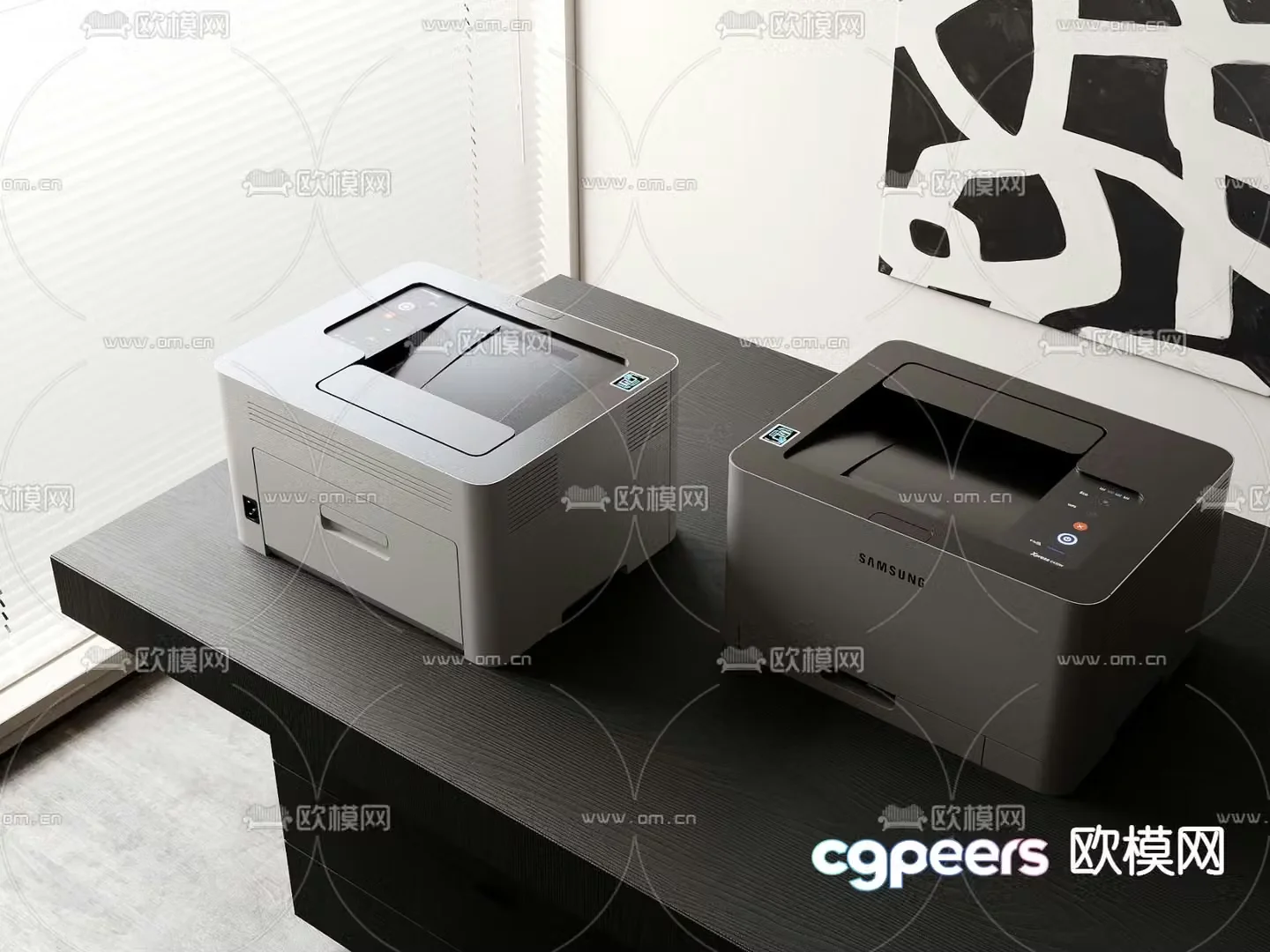 Copier printer 3d model