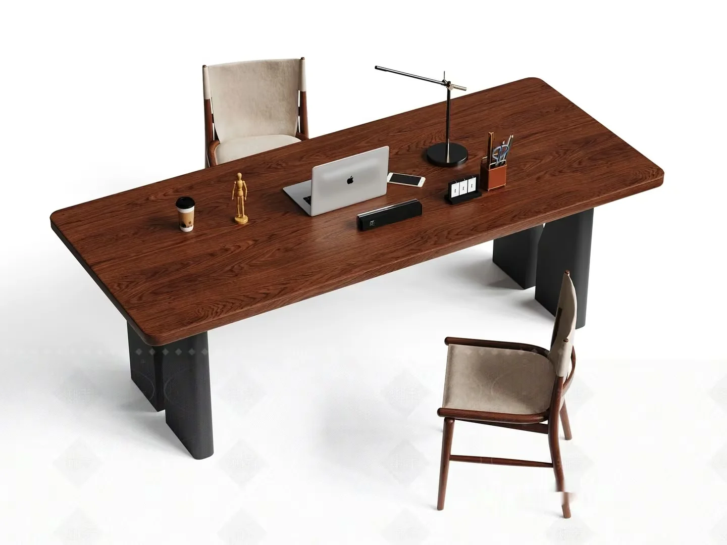A Large Office Desk 3D Model – 13897 – CORONA Render