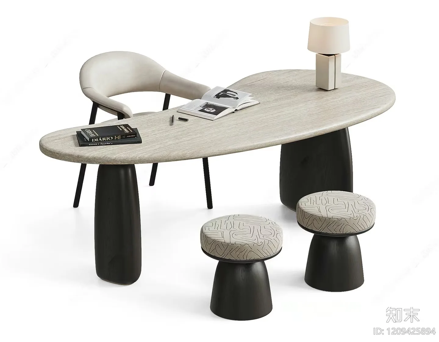 Modern Office Furniture 3D Model – 8768 – VRAY Render