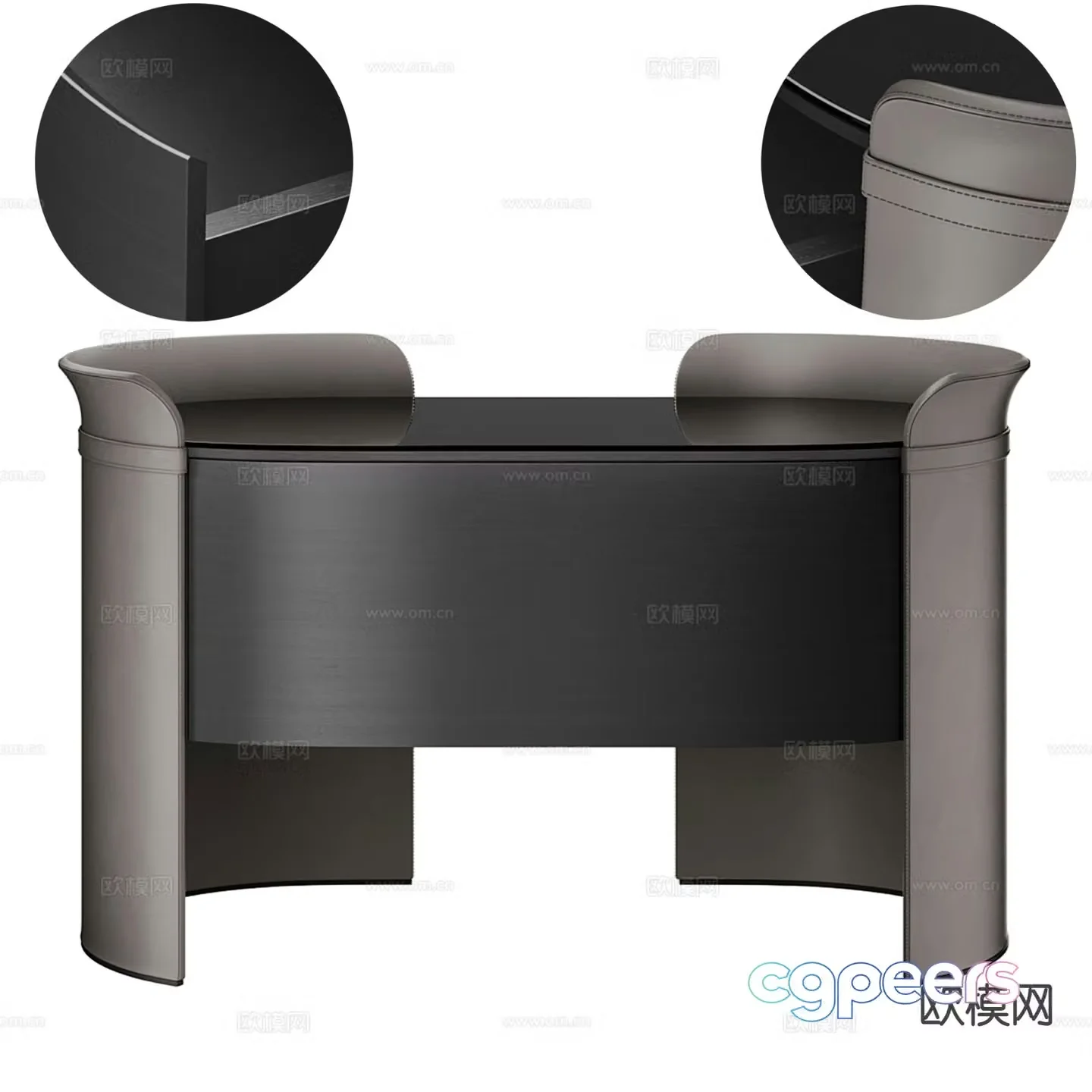 Italian bedside table 3d model
