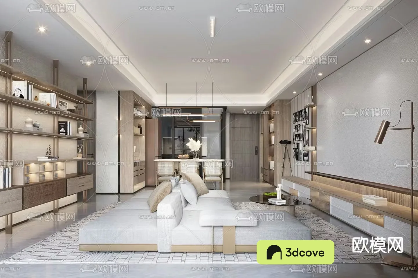 Modern living room dining room
