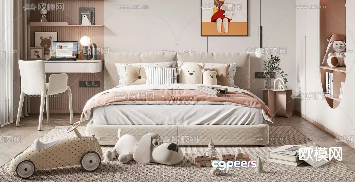 Children’s bed 3d model