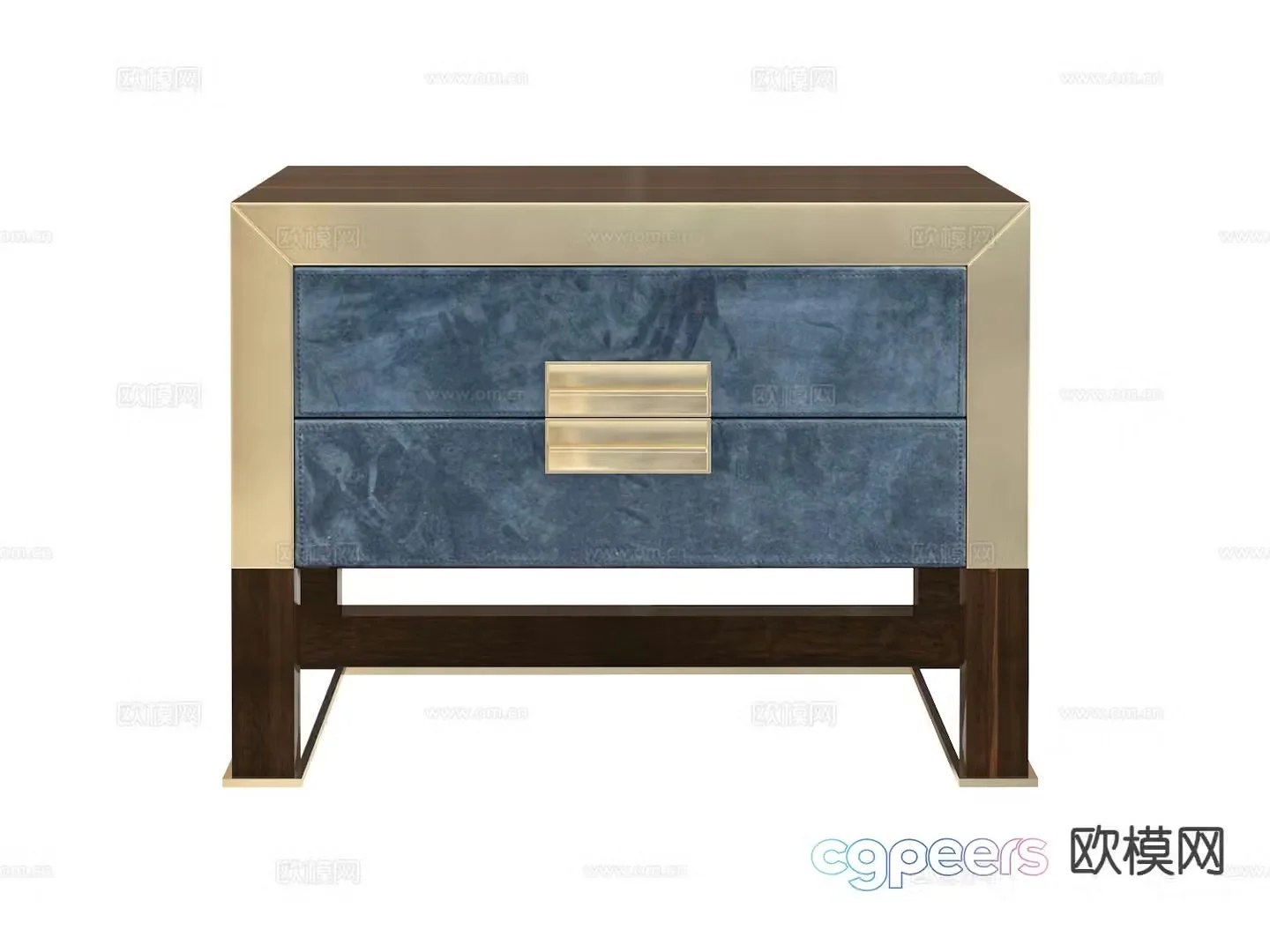 Longhi-ORWELL new Chinese style bedside table 3d model