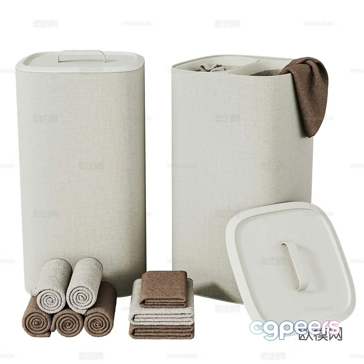 Modern Tota Laundry Basket 3D Model