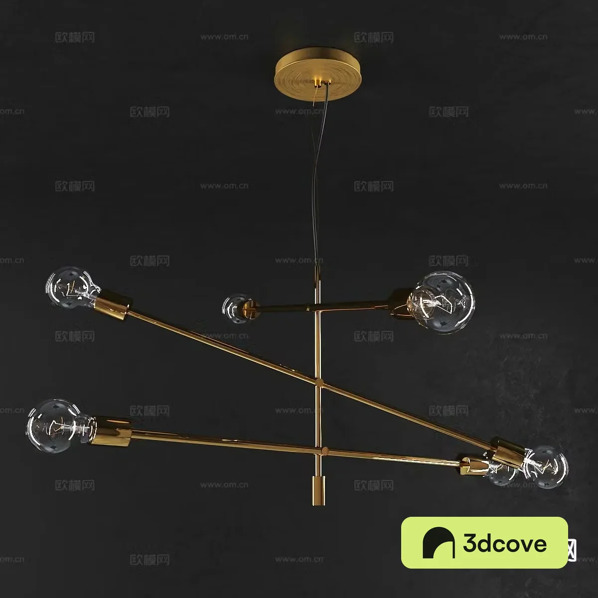Light luxury chandelier glass chandelier