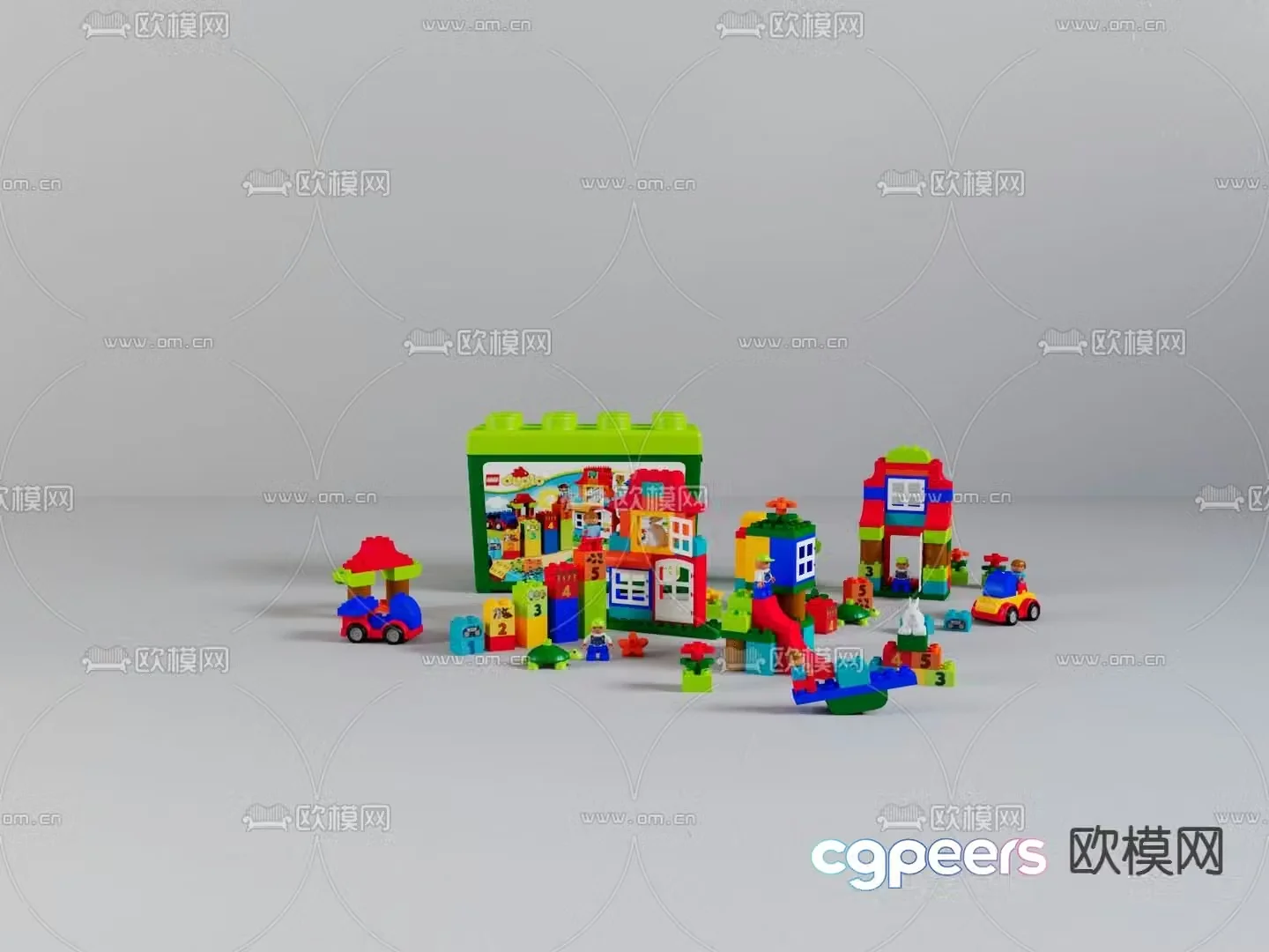 Building block toys Lego 3d model