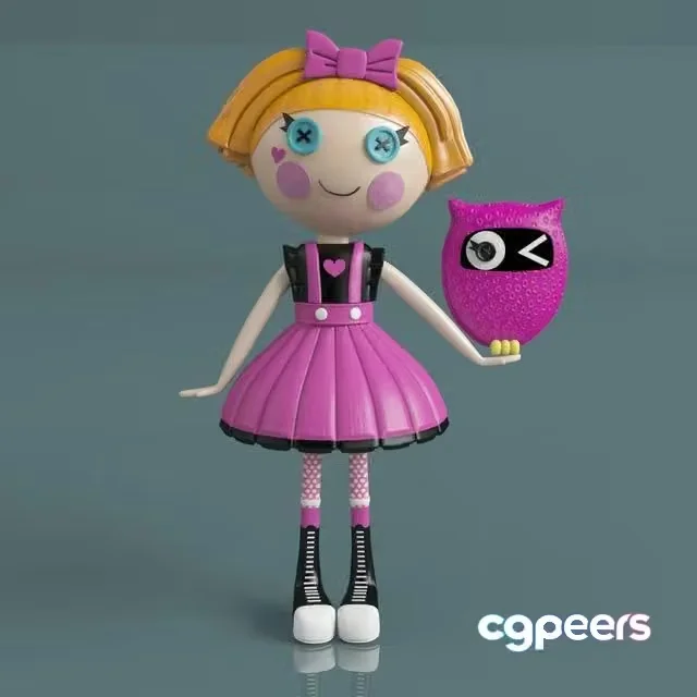 3ds Max Free – Lalaloopsy doll with Sovushka