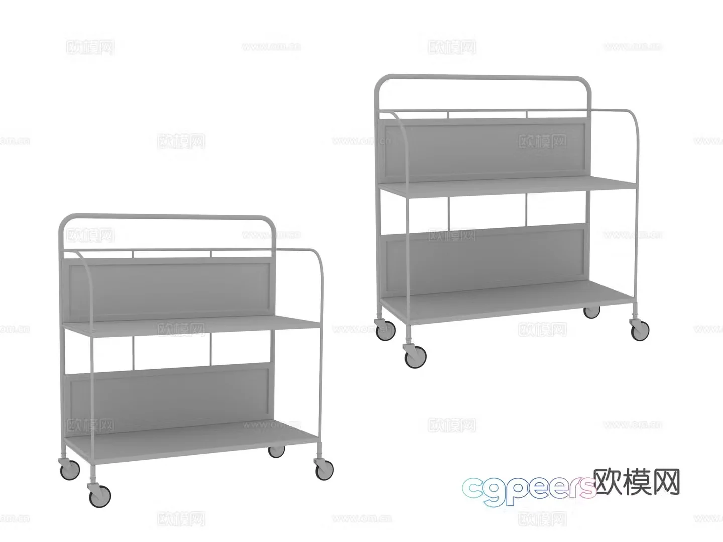 Hardware cart 3d model