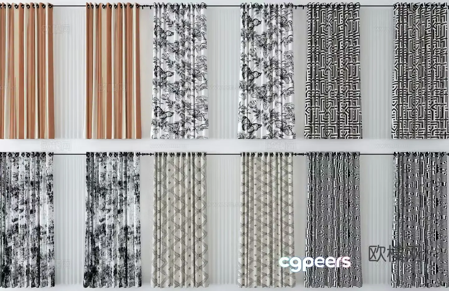 Curtain 3d model