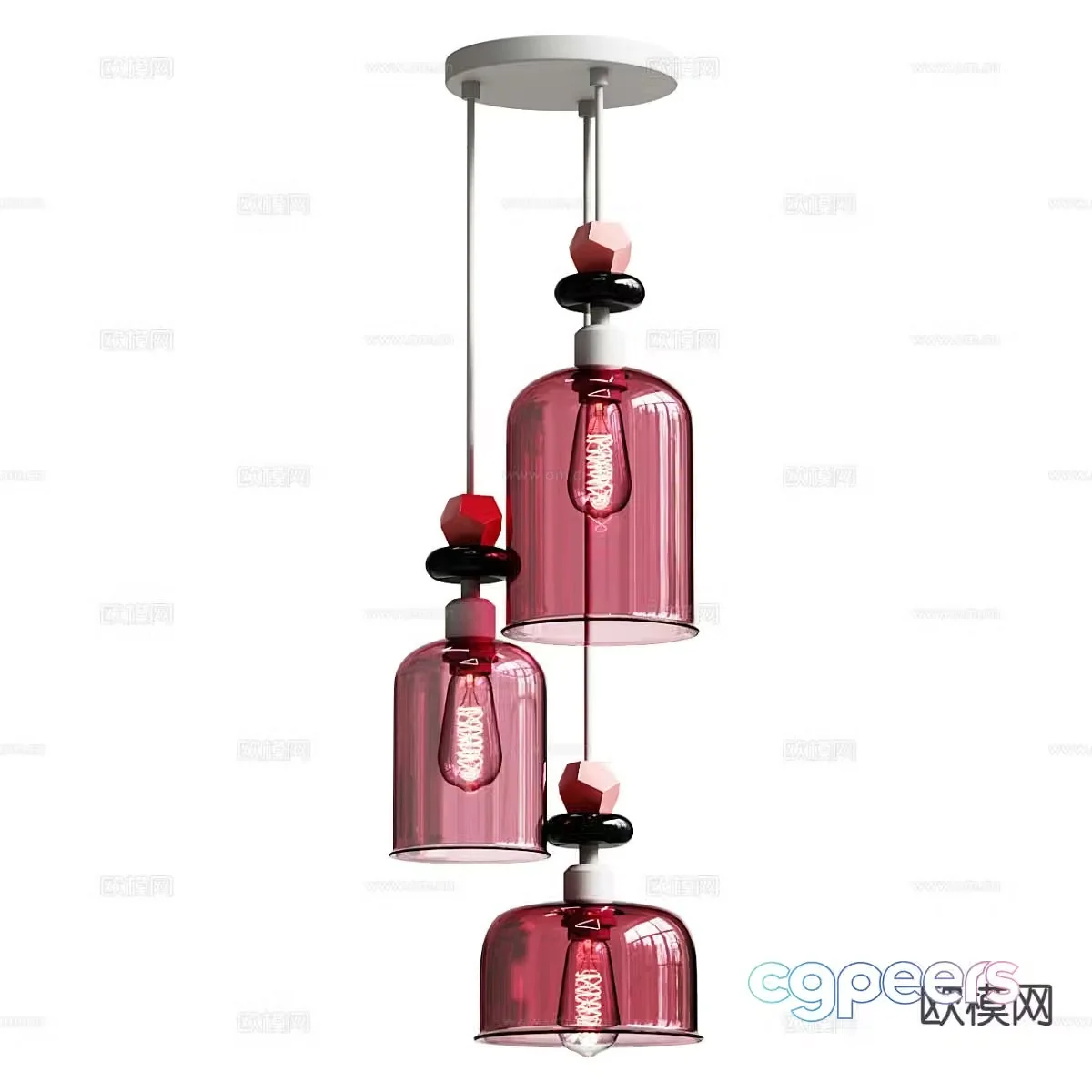 Simple chandelier 3d model