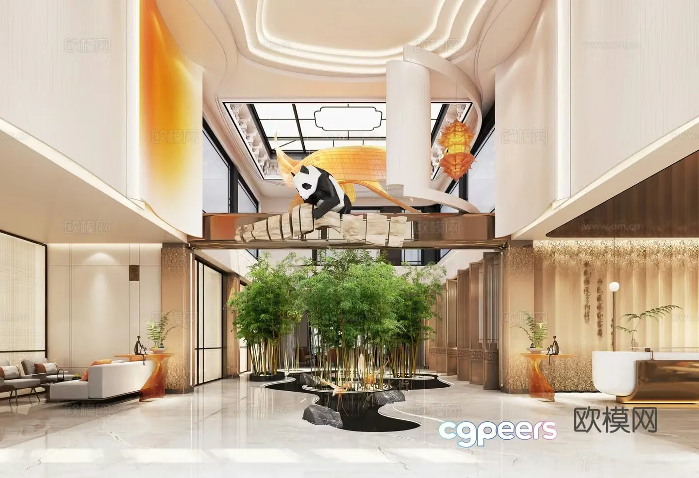 Sales space 3D model