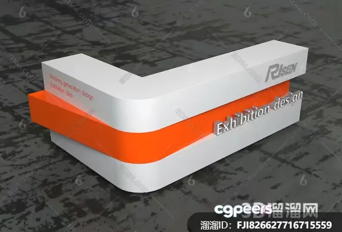 A 3D Exhibition Design 3D Model – 5590 – VRAY Render