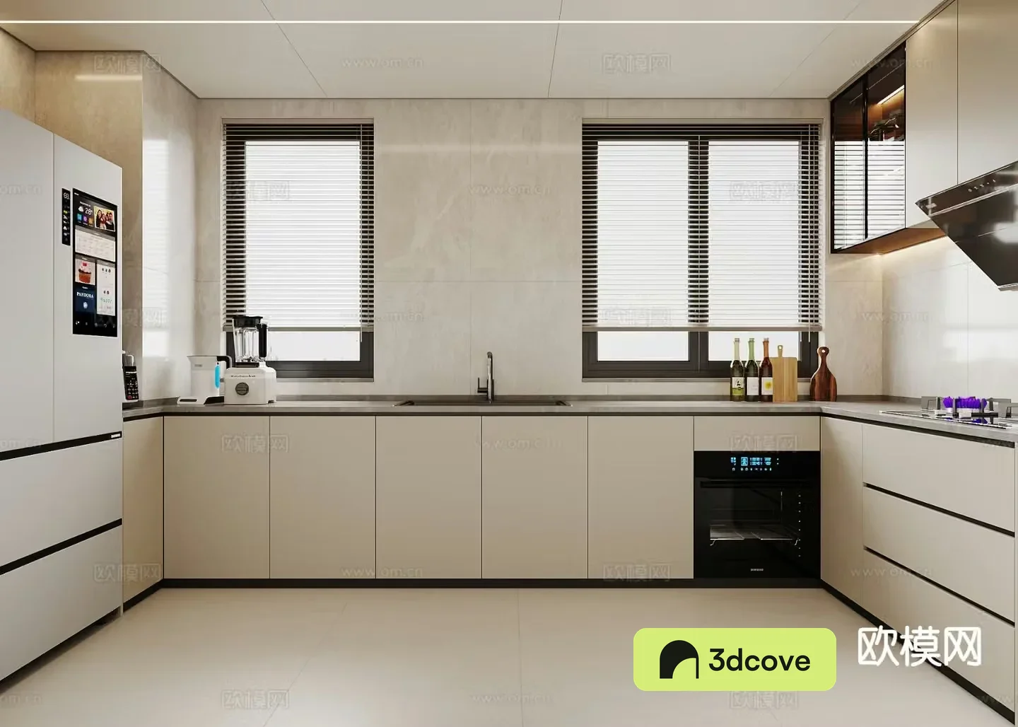 Cream style kitchen