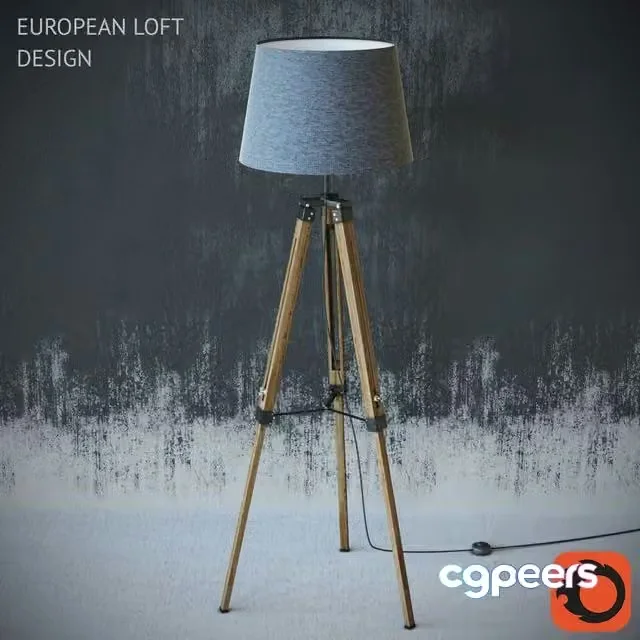 3ds Max Free – European loft design lamp