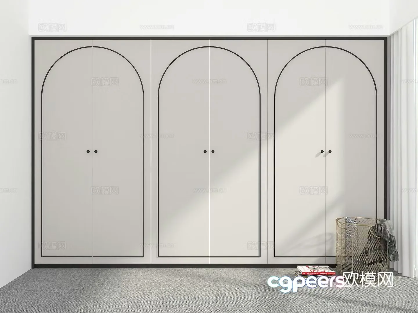 Modern wardrobe 3d model