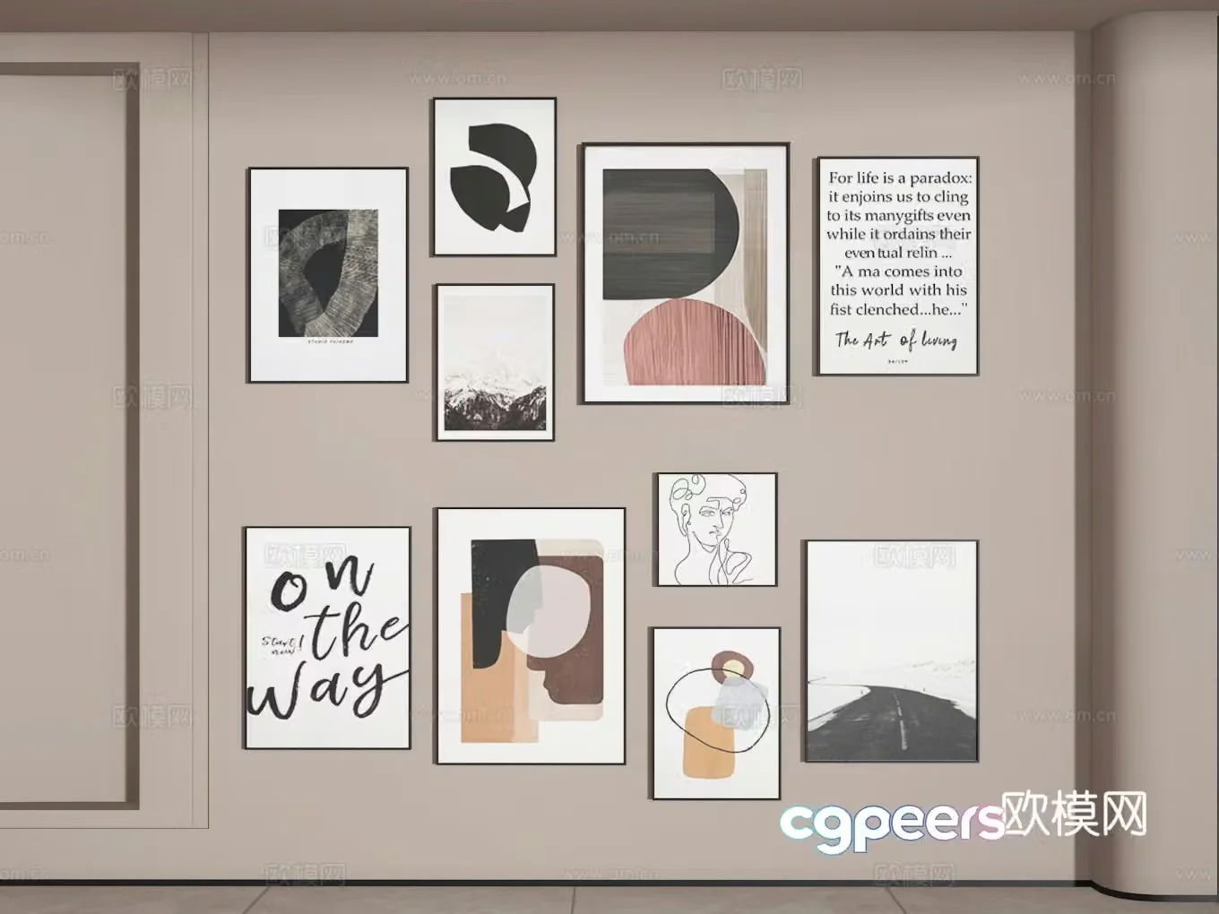 Photo wall 3d model