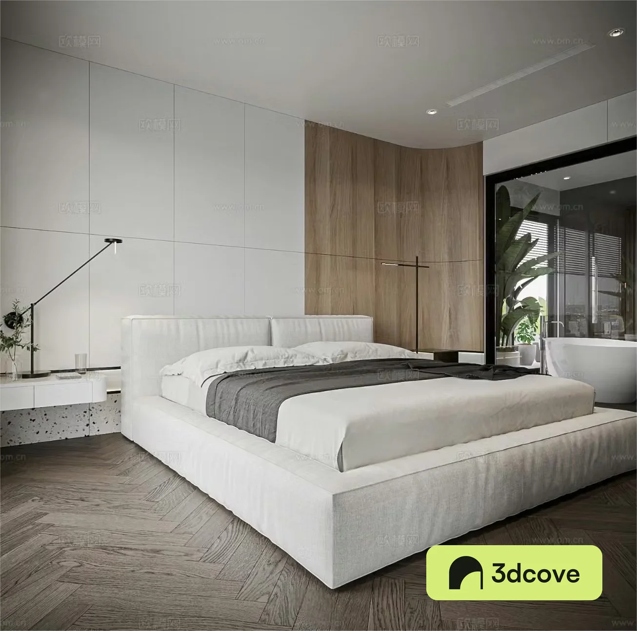 Modern minimalist bedroom master bedroom