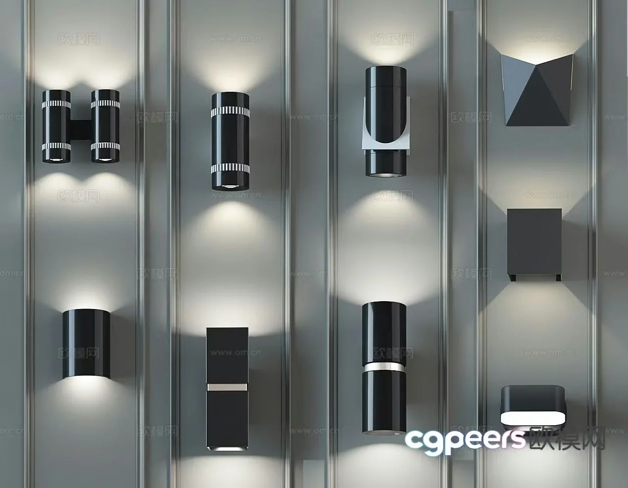 Simple wall lamp wall lamp 3d model