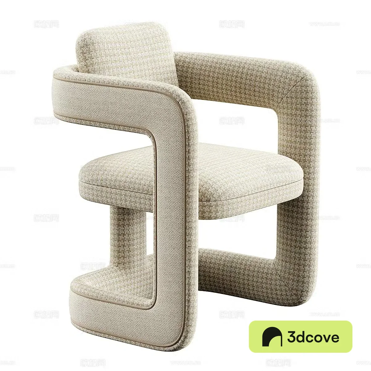 New Chinese style fabric leisure chair