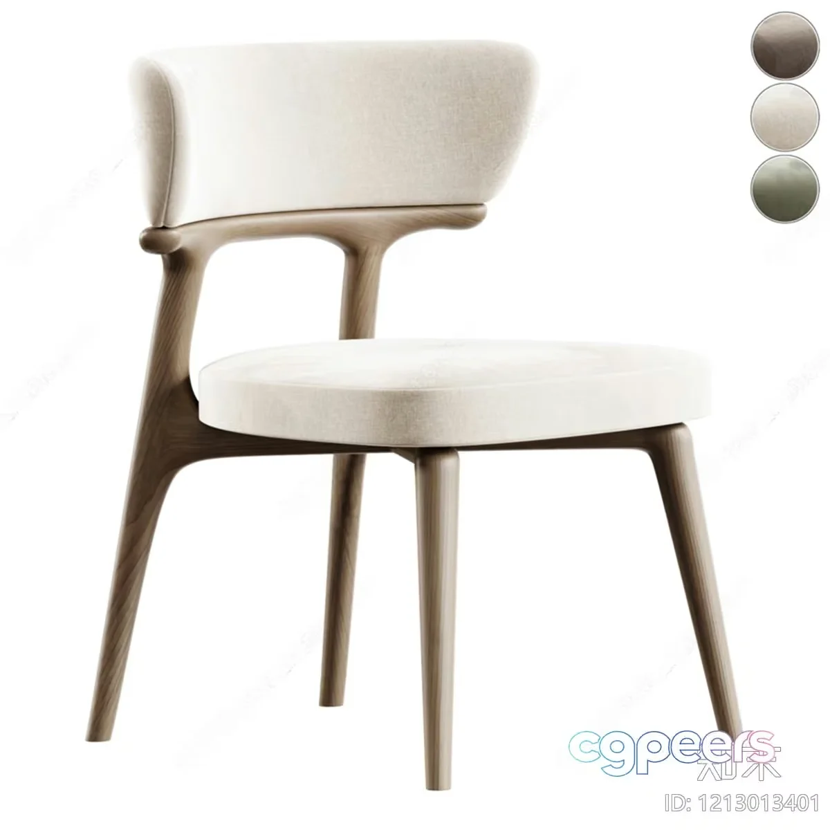 Modern Wooden Chair 3D Model – 5842 – VRAY Render