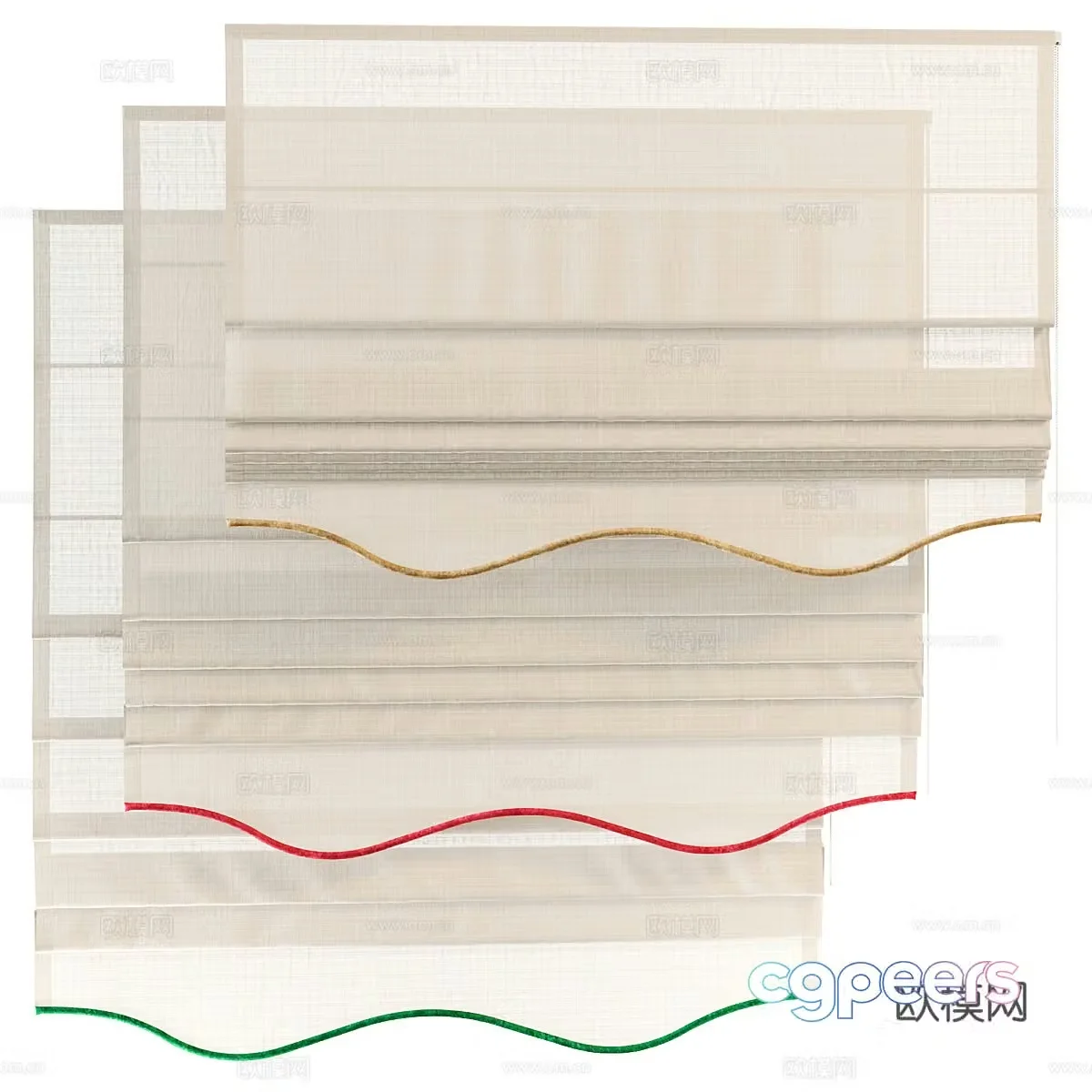 Roman blind 3d model