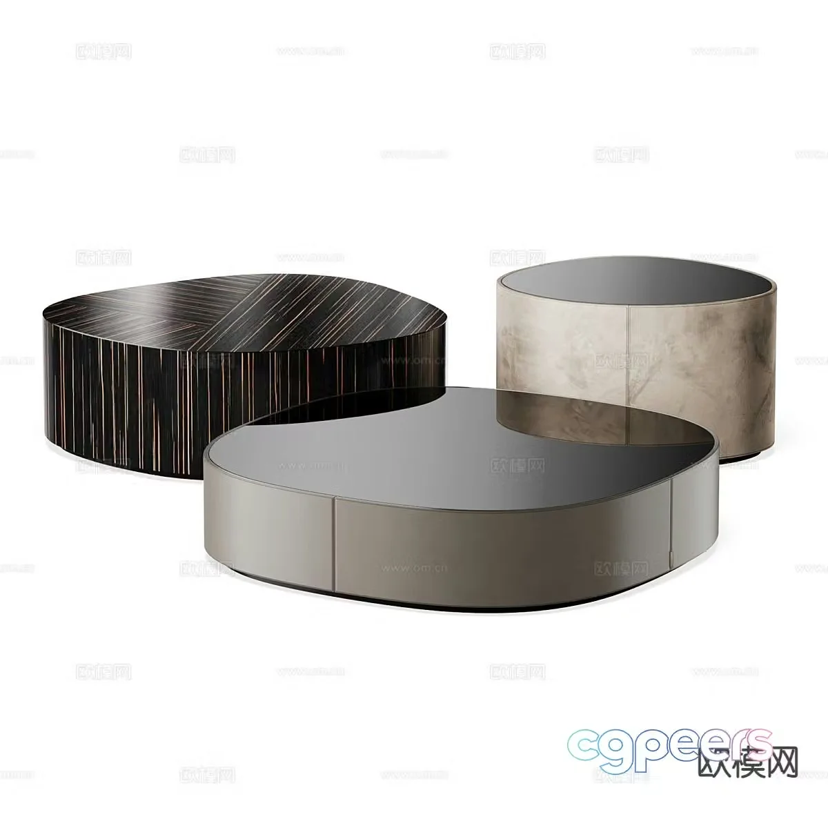 Simple coffee table combination coffee table 3d model