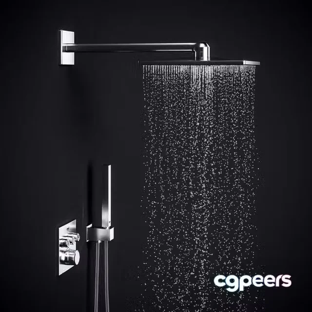 3ds Max Free – Grohe SmartControl Cube Shower System