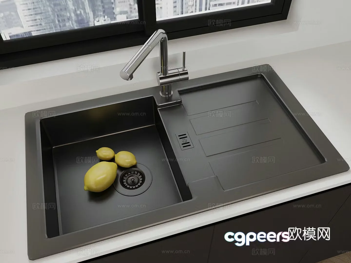 Sink Modern Waterfall Sink 3d Model