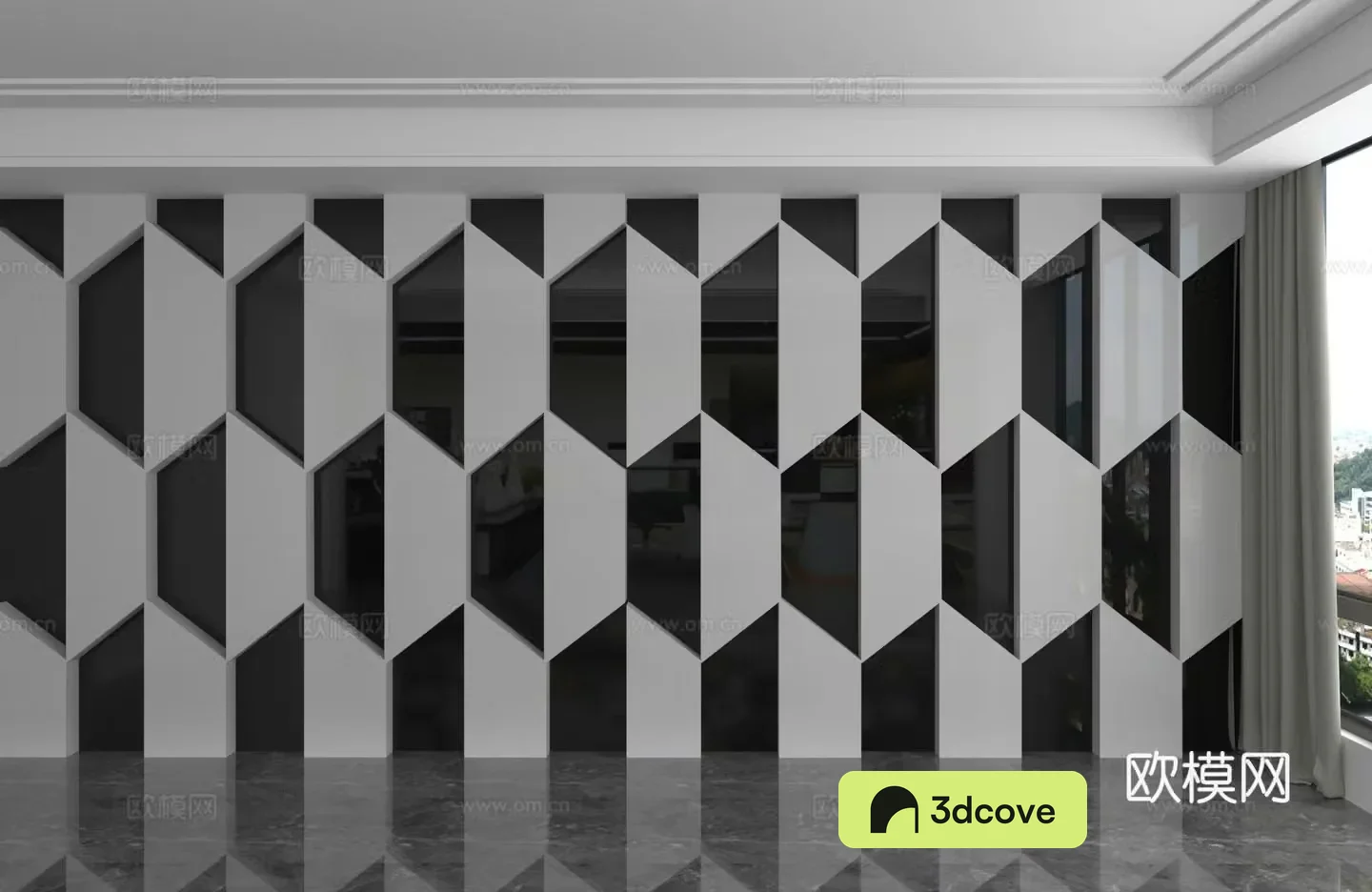 Modern background wall