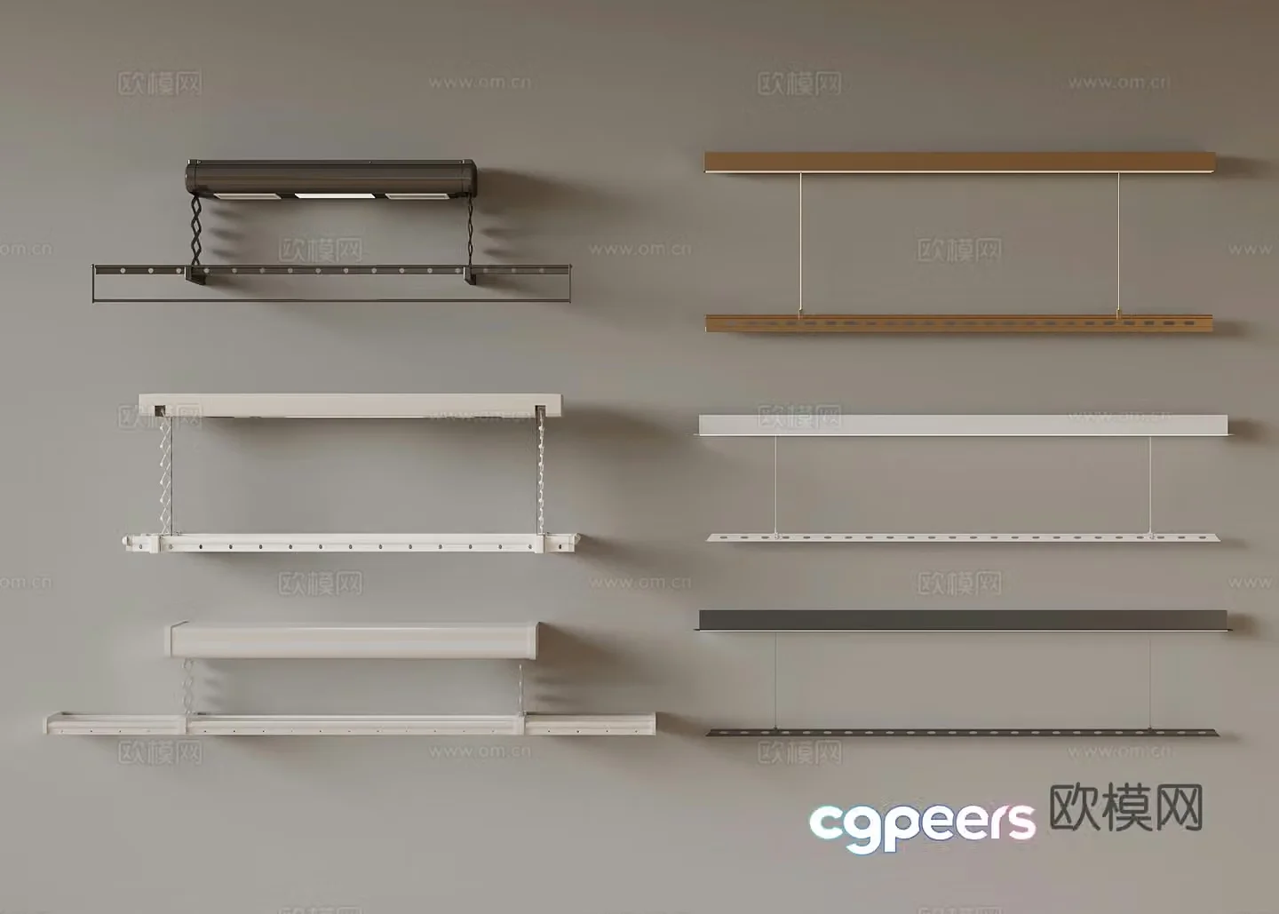 Clothes rack modern and simple clothes drying rack electric clothes drying rack lifting clothes drying rack 3d model