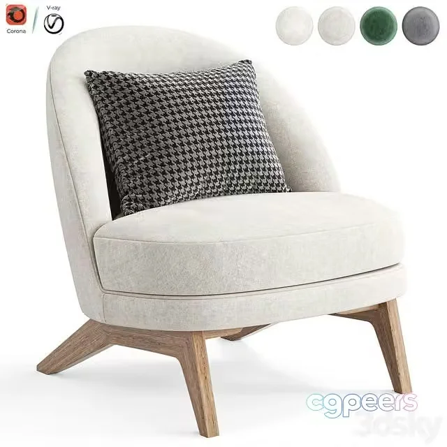 3ds Max Free – Armchair Pyle by divan ru, Armchair Pyle