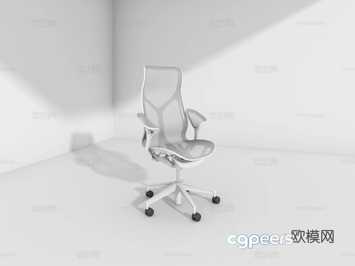 Office swivel chair3d model