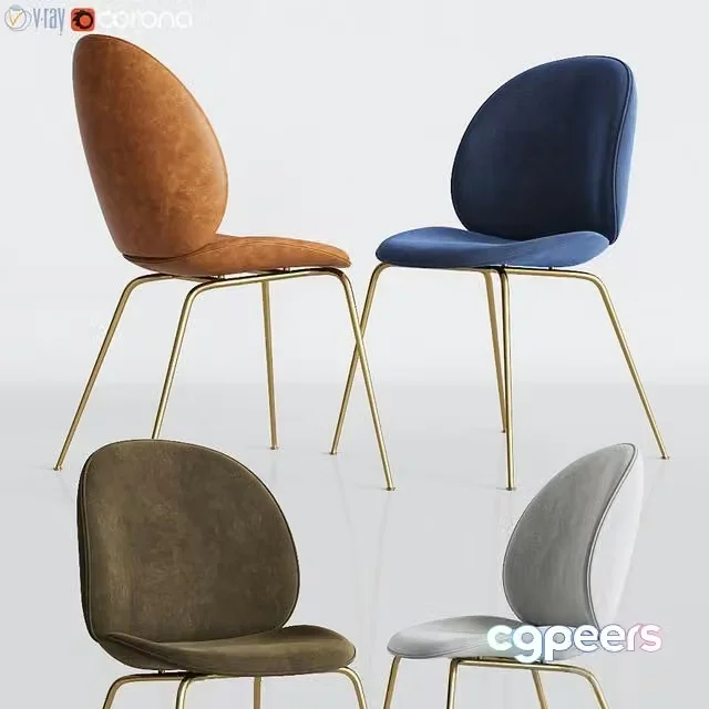 3ds Max Free – Gubi Beetle Dinning Chair