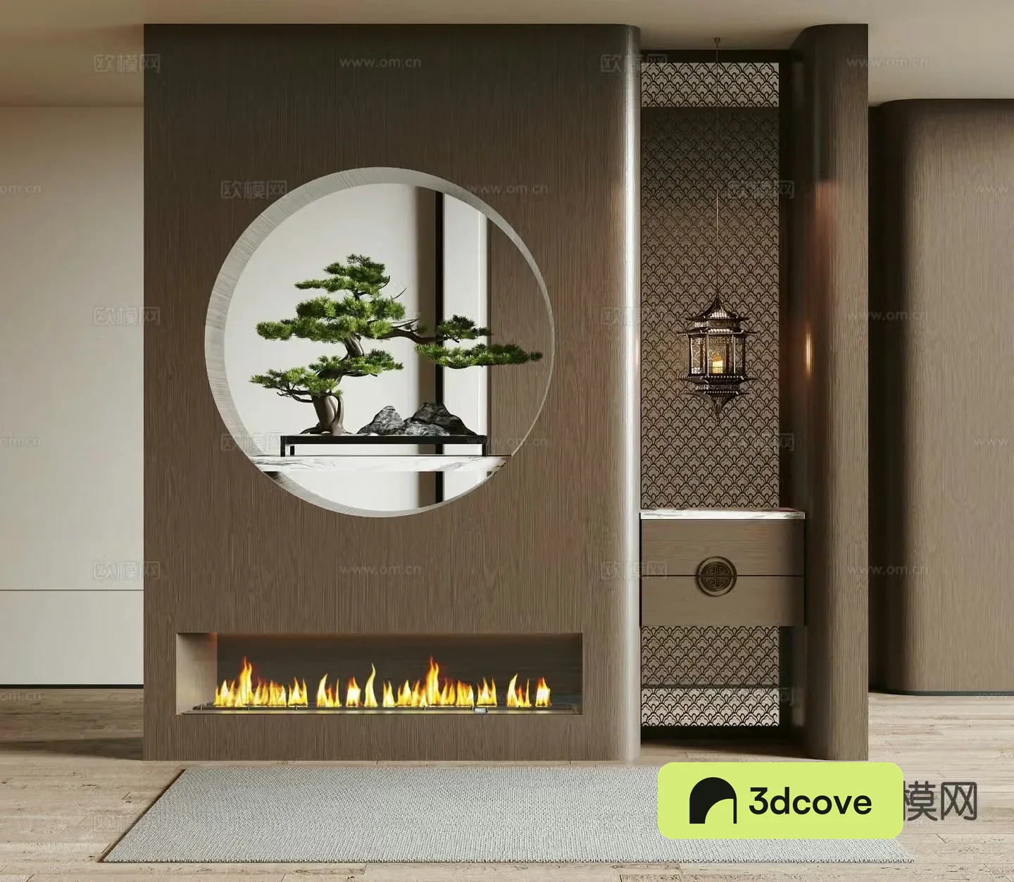 New Chinese style entrance partition