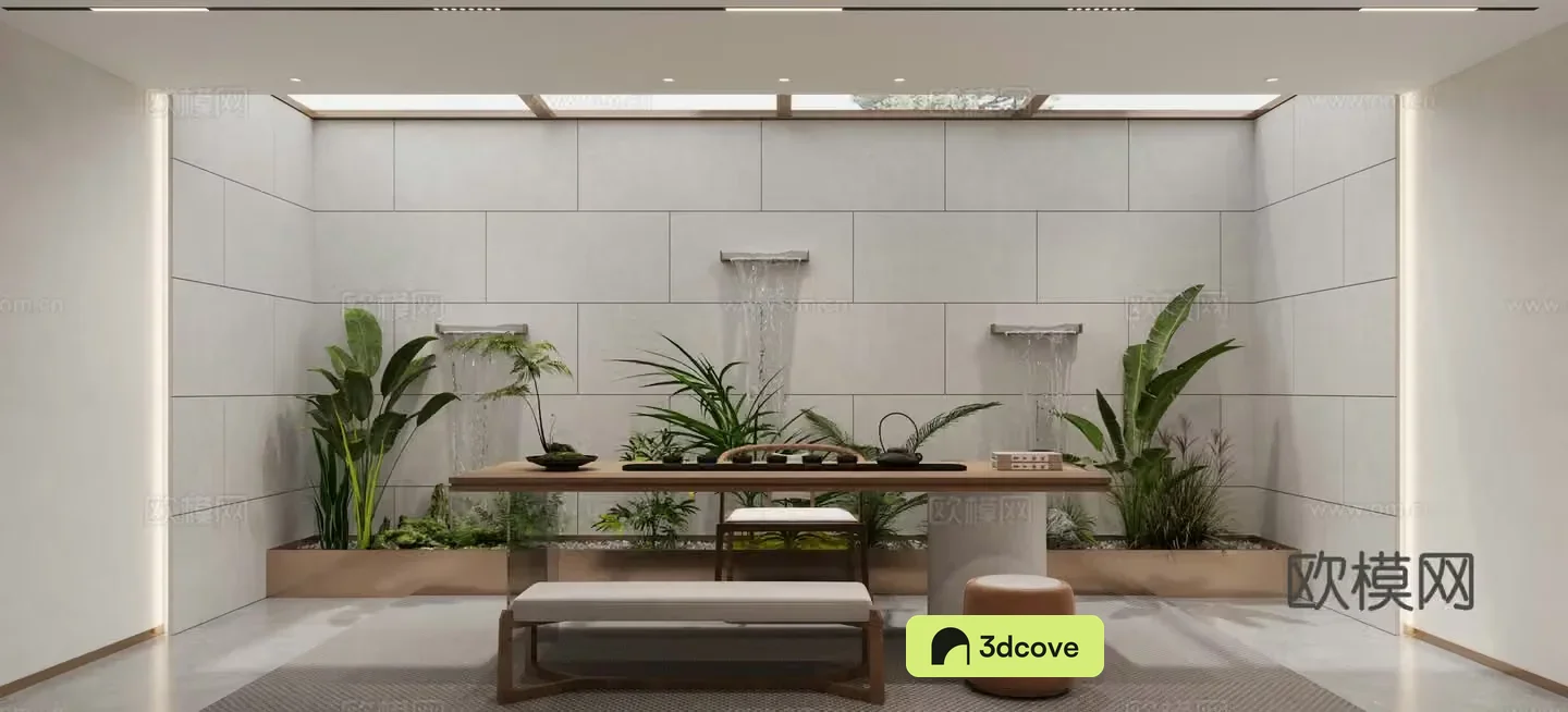 Modern tea room