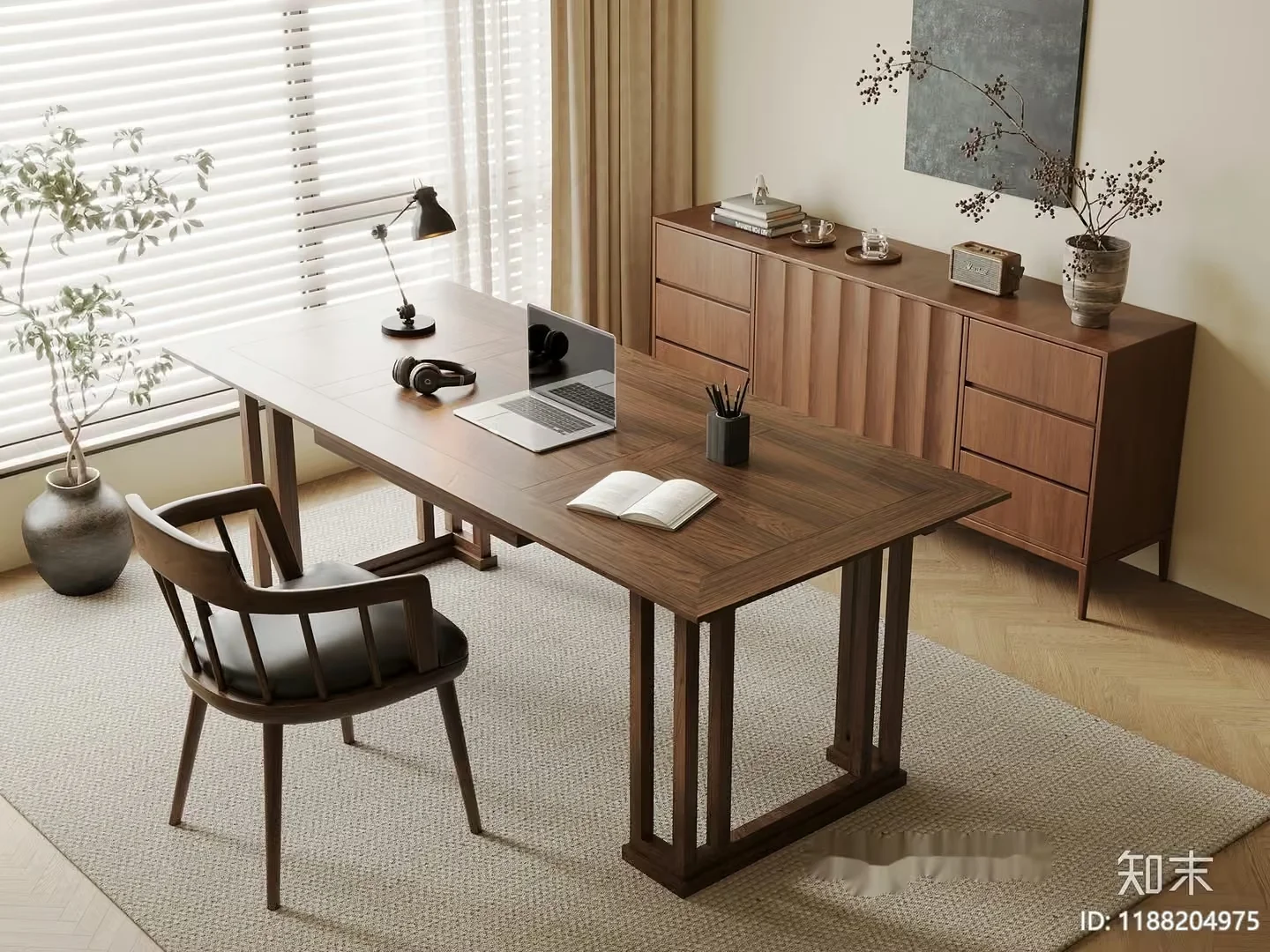 Modern Home Office 3D Model – 4178 – CORONA Render