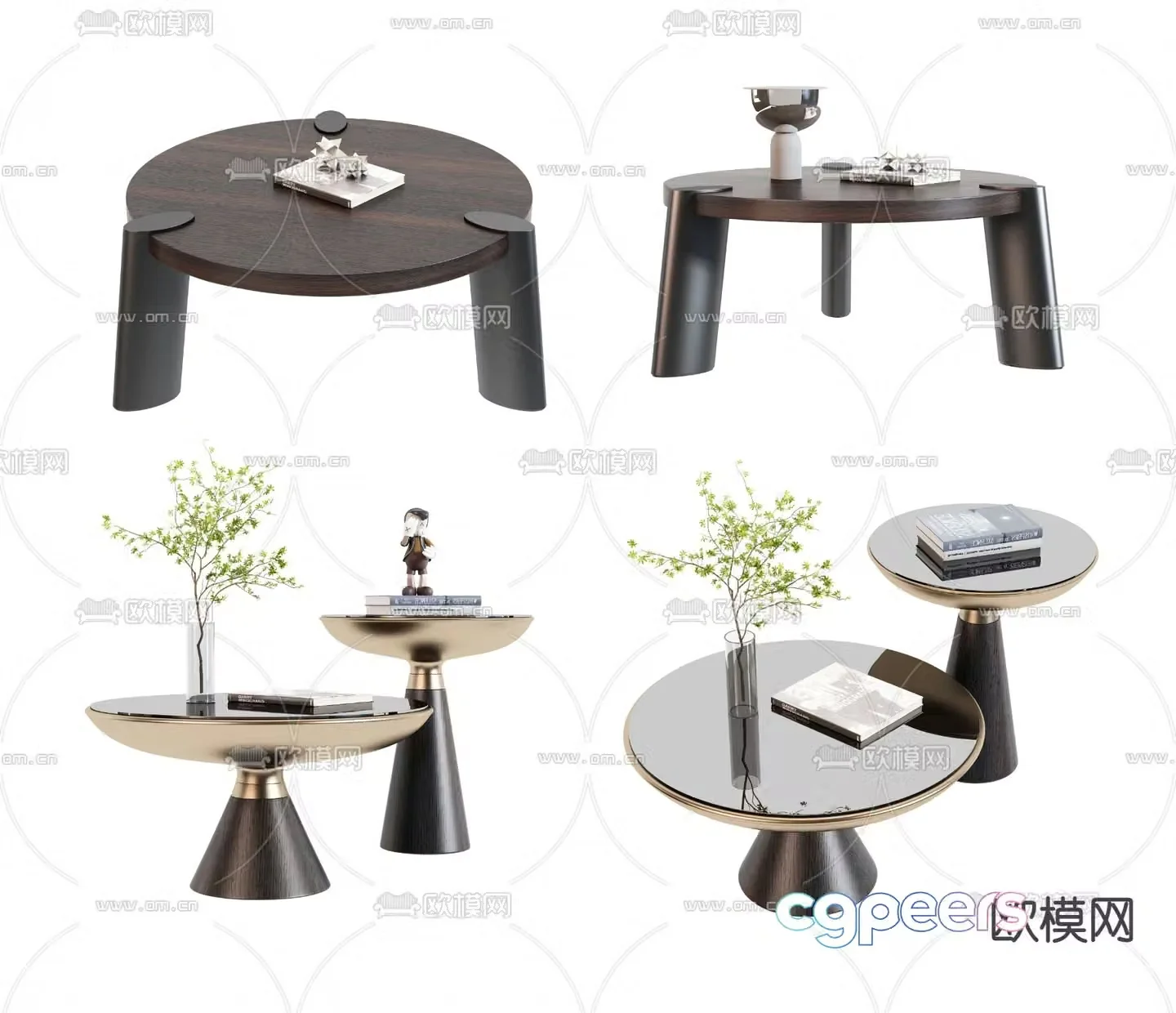 BAXTER light luxury coffee table 3D model