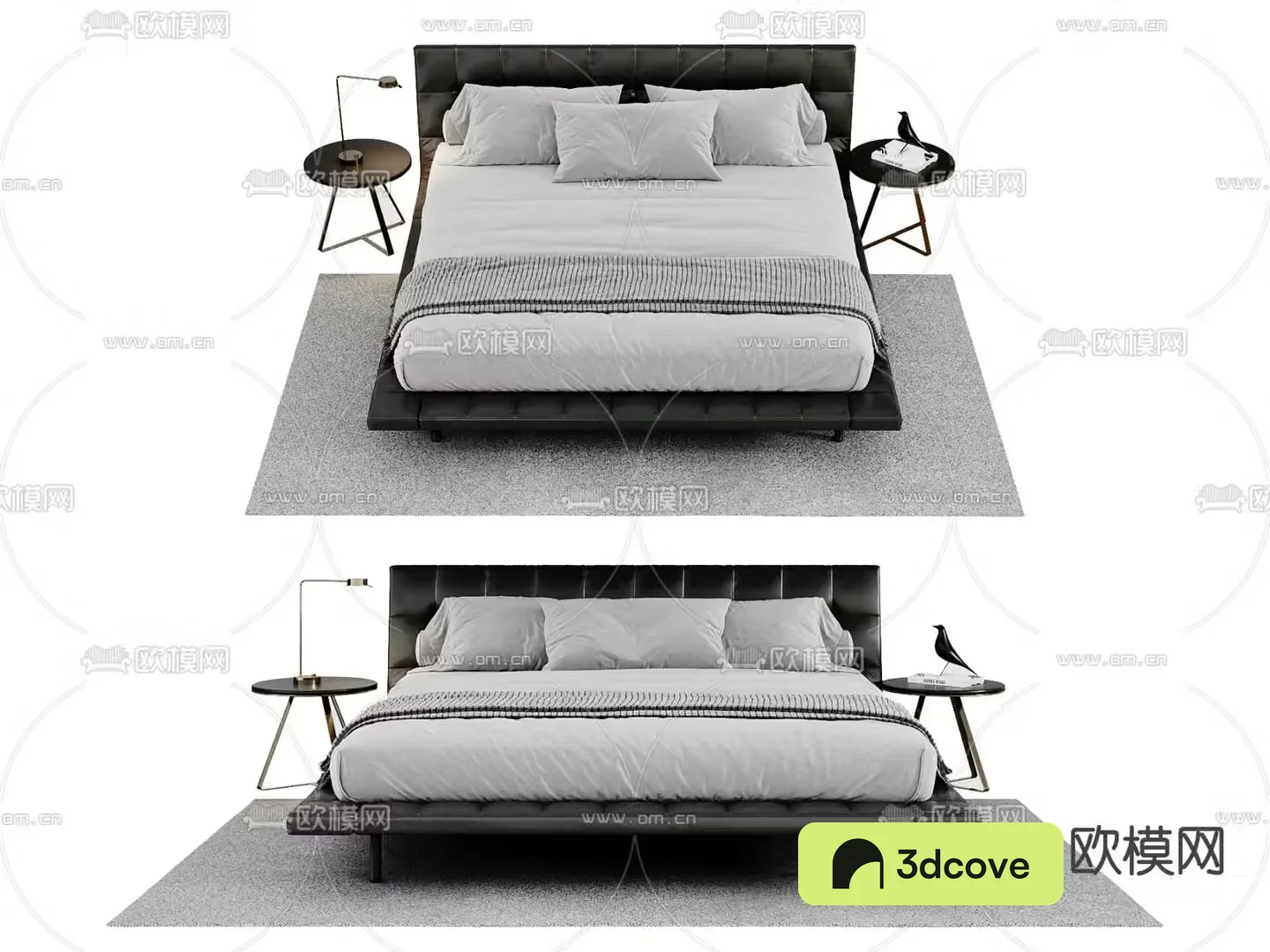 Modern double bed