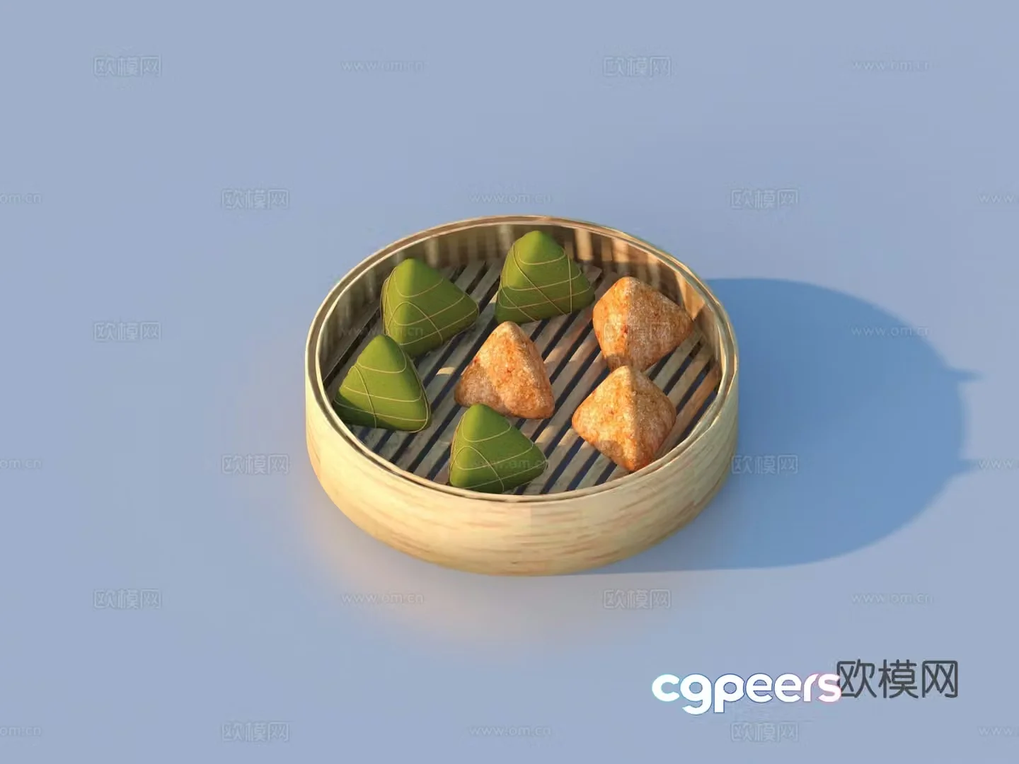 zongzi food chinese cuisine 3d model