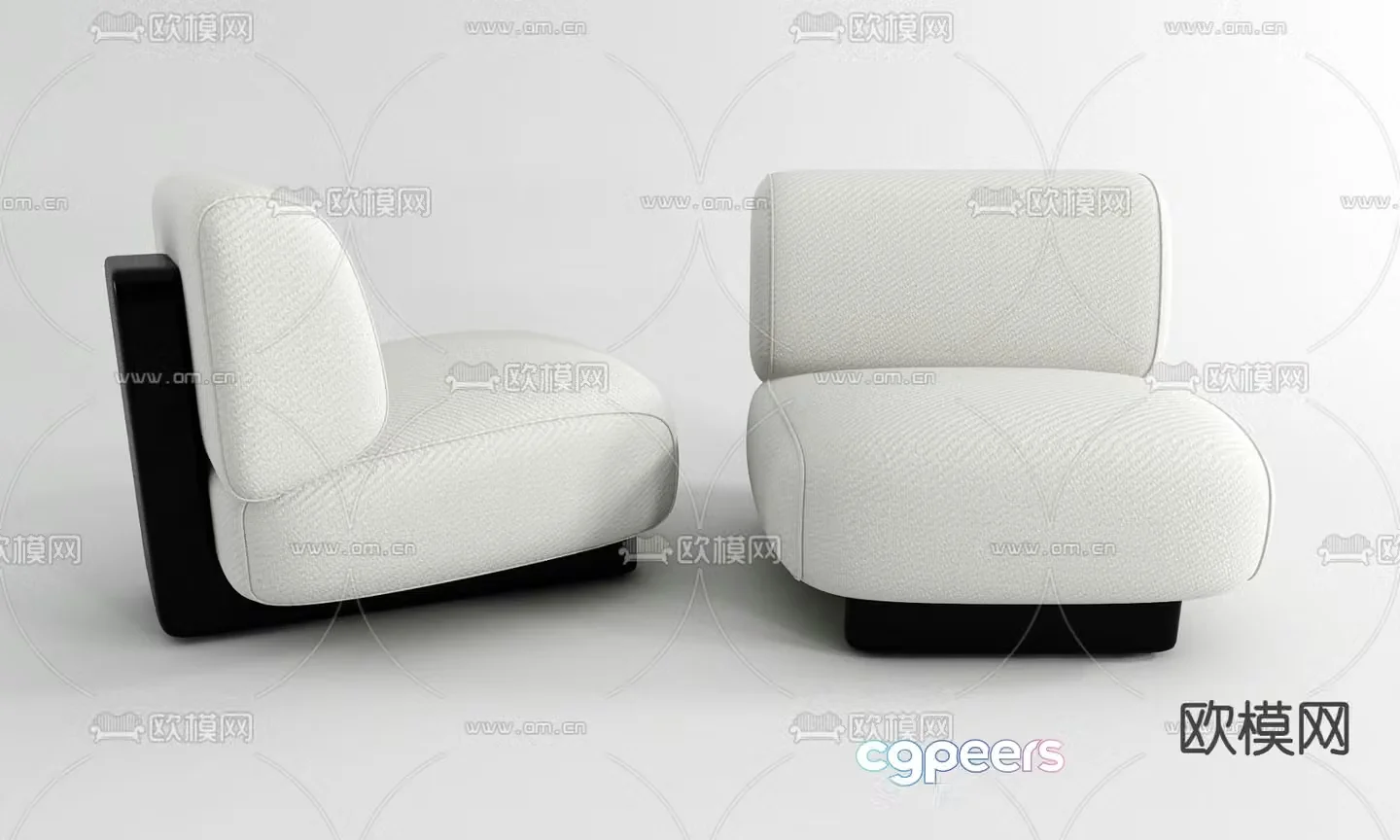Modern leisure chair sofa chair 3d model