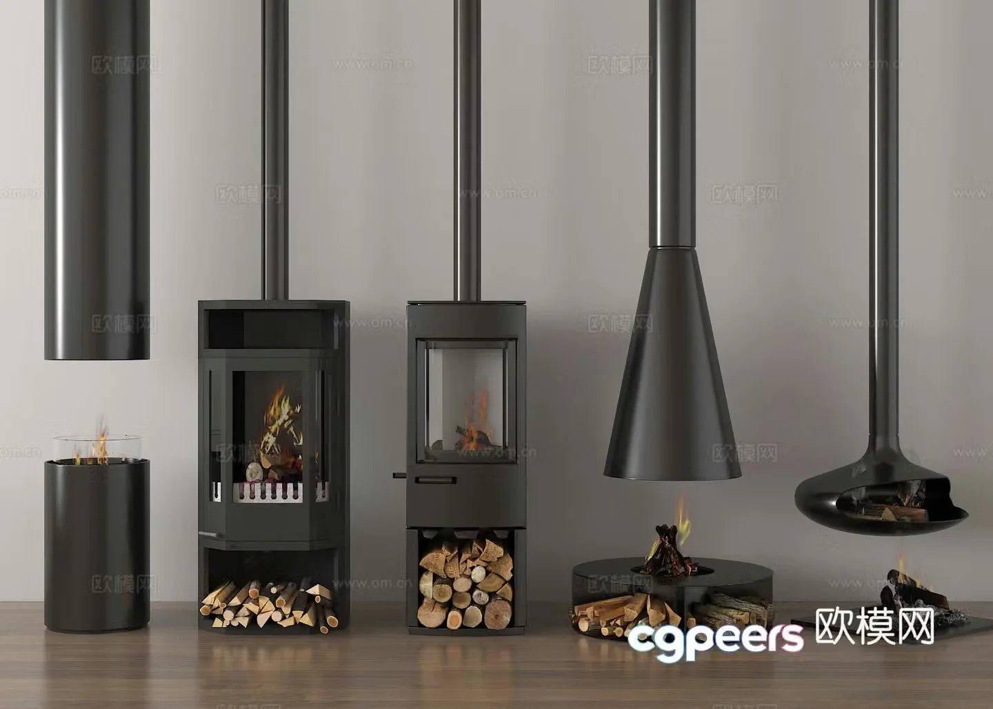 Fireplace Stove 3d model