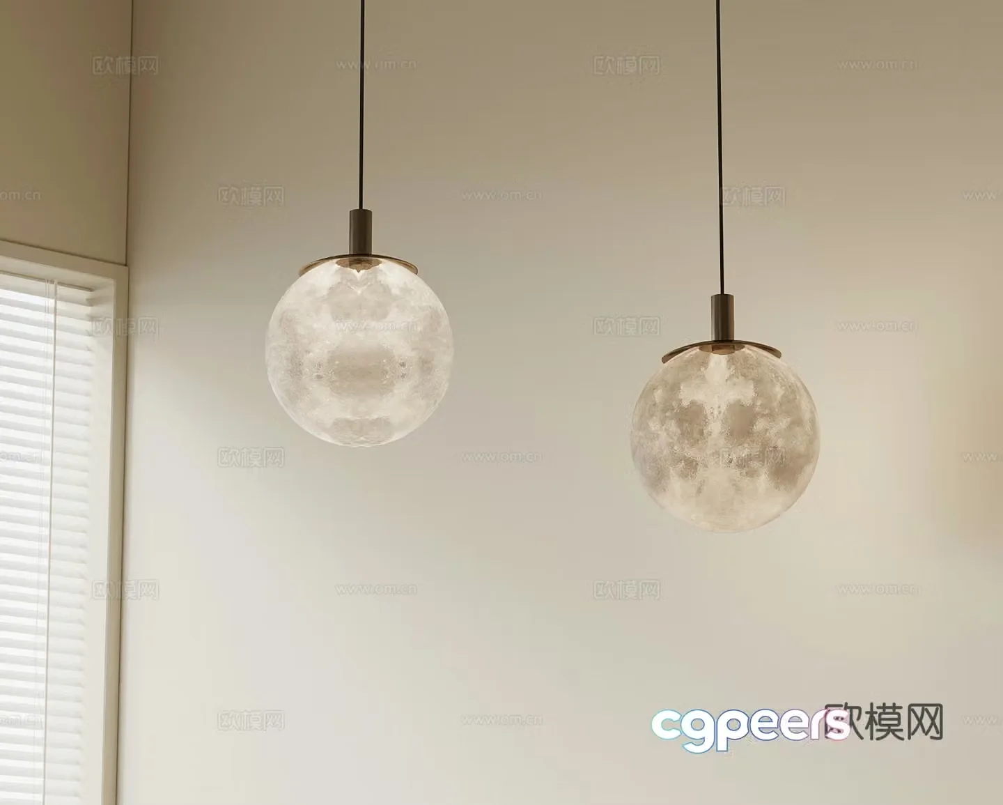 Modern chandelier 3d model