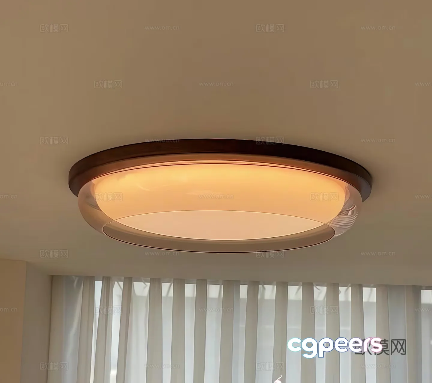 Gold Light Fixture 3D Model – 22459 – VRAY Render