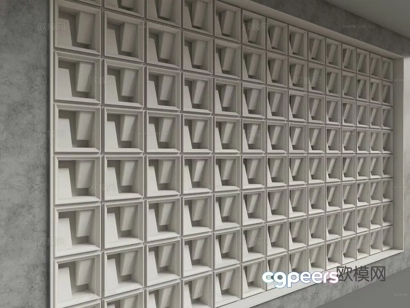 Modern background wall 3d model
