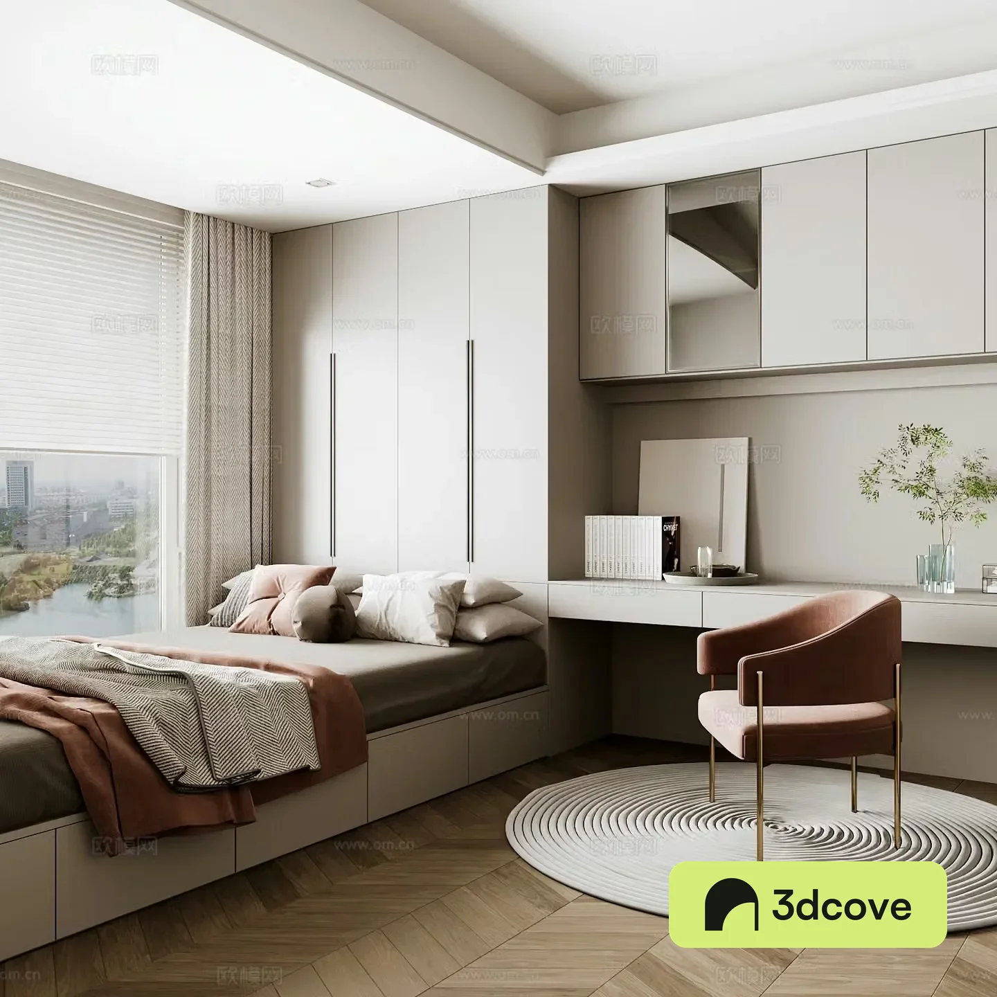 Modern home bedroom Modern bedroom Italian bedroom Simple bedroom Italian bed