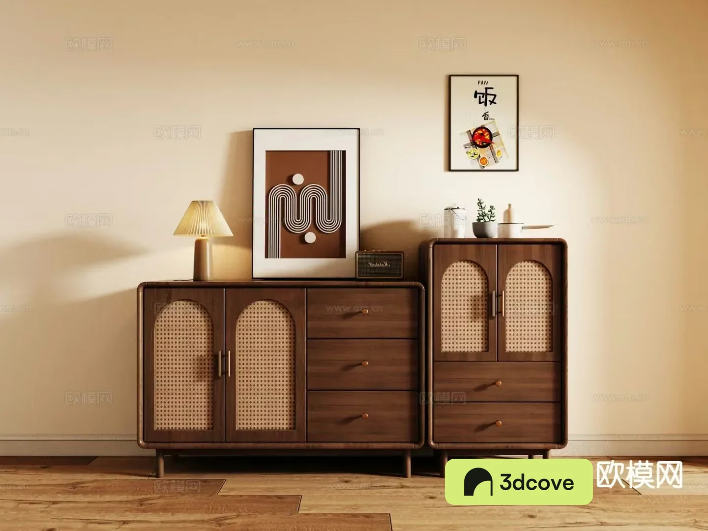 Medieval style entrance cabinet end view cabinet low cabinet drawer cabinet