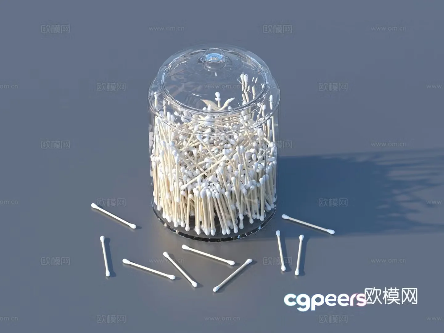 Cotton swab medical cotton swab 3D model