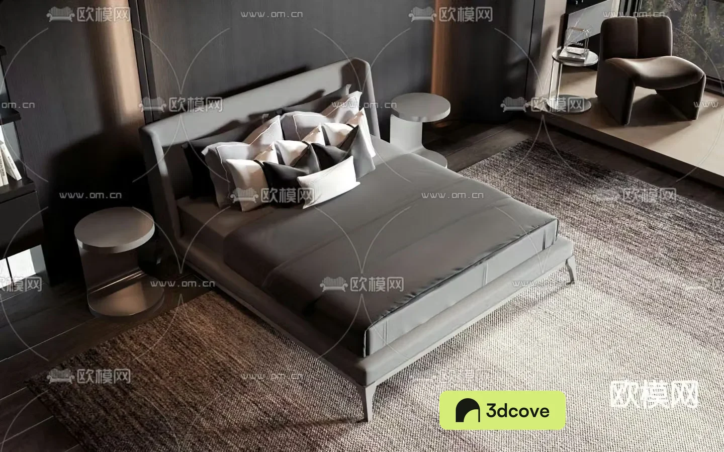 Commercial bed double bed