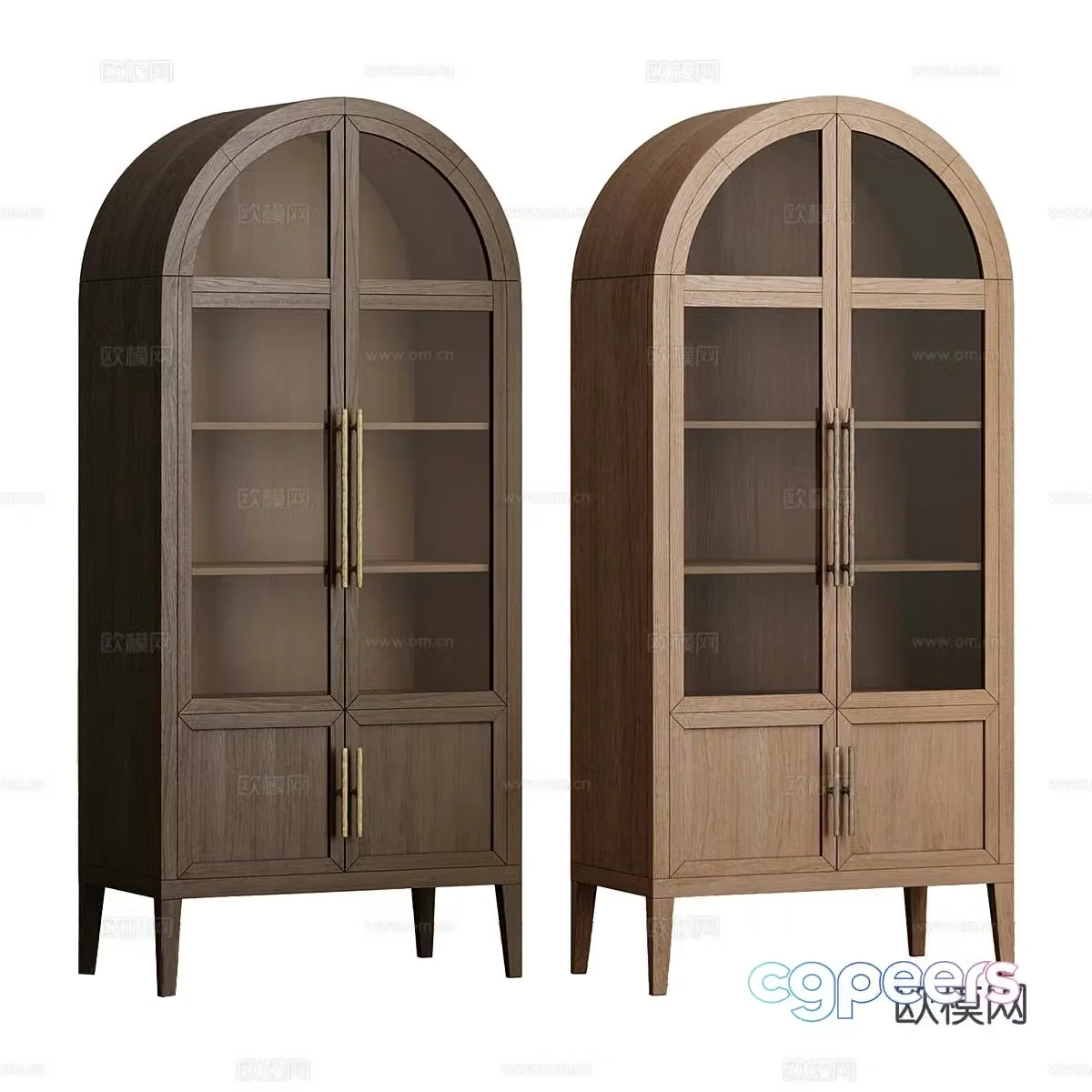 Log bookcase 3d model