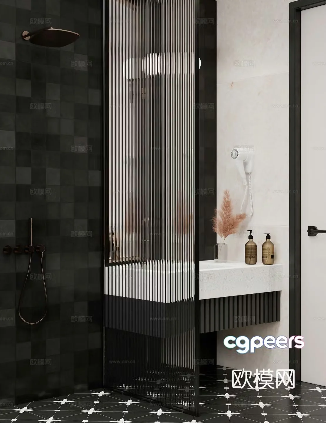 Modern bathroom 3d model